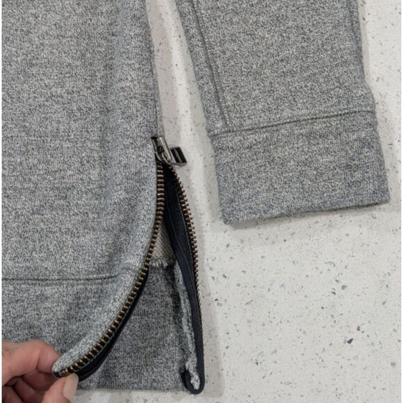 Soft Surroundings Urban Chic Pullover Sweatshirt  Gray Side Zips Laser Cutout 1X - Picture 7 of 10